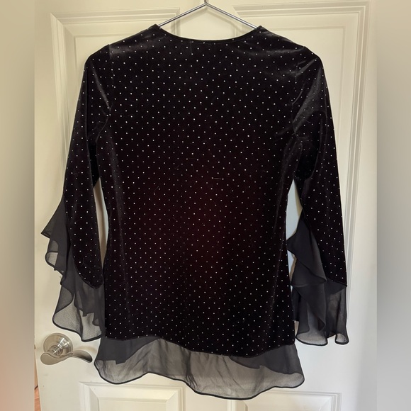 Vince Camino Sparkle Ruffle top - Picture 6 of 8